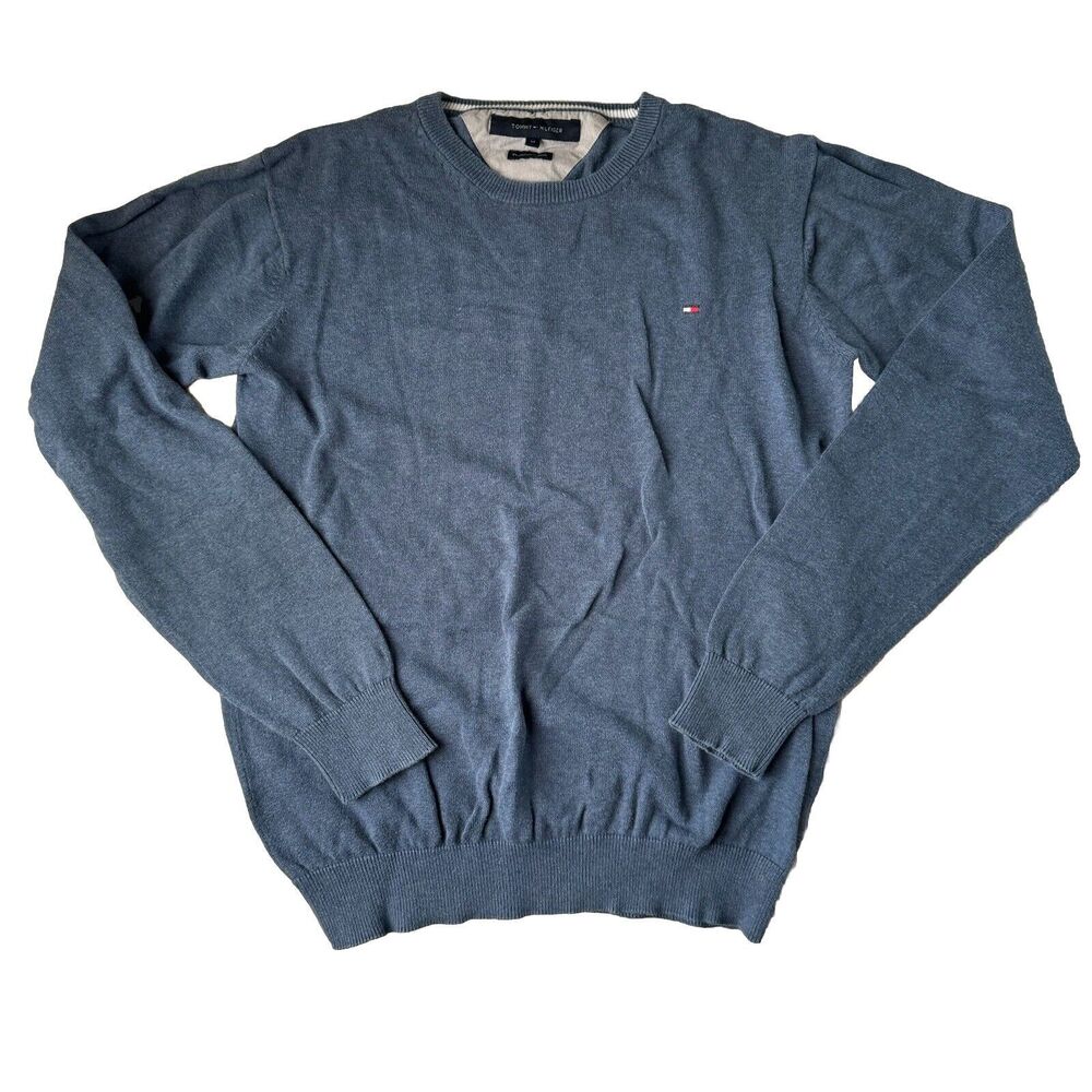 TOMMY HILFIGER Mens Sweater Size Medium Blue